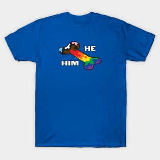 Pride In My Bones Pronouns He/Him T-Shirt